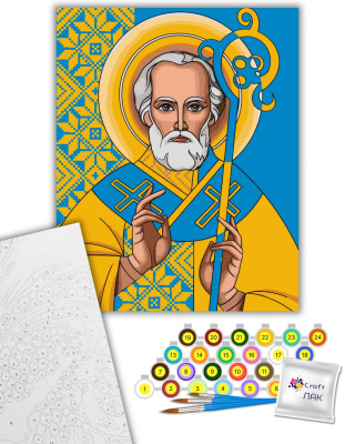 Картина за номерами "Святий Миколай" 10023-AC 40х50 см by Natalia Netudikhata ©mosyakart