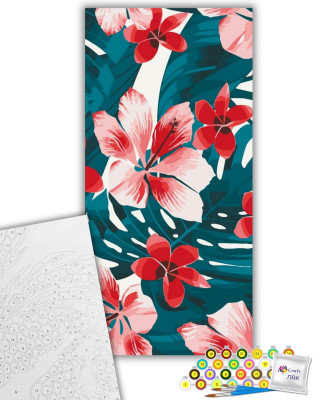 Картина за номерами "Тропічні квіти" 13059-AC 40х80 см