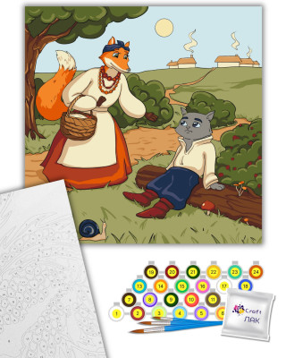 Картина за номерами "Пан Коцький" 15118-AC 40х40 см by ©elishas_art_original 