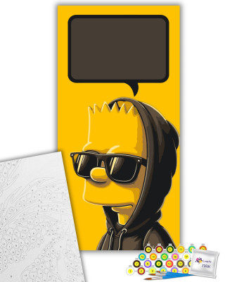 Листівка за номерами "Барт Сімпсон" 16113-AC 40х80 см