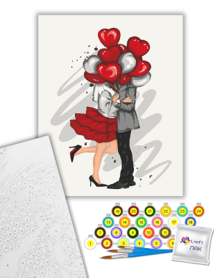 Картина за номерами "Зустріч закоханих" 10177-АС 40х50см