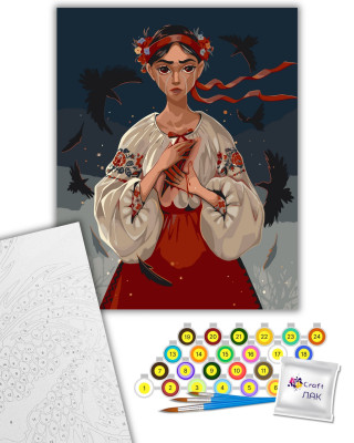 Картина за номерами "Катерина" 10080-AC 40х50 см by ©lien_illustration