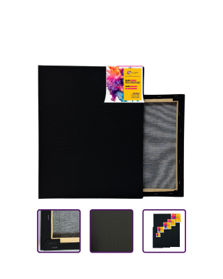 Холст на підрамнику чорний 40х50 см 13024