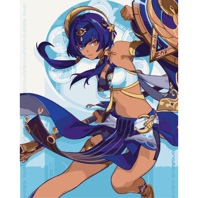 Painting by numbers without a stretcher 