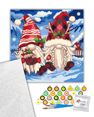 Картина за номерами "Різдвяні гноми" 12019-AC 40х40 см