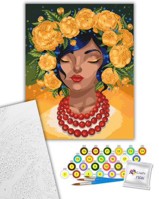 Картина за номерами "Квітковий спокій" 10003-AC 40х50 см by Polina Skurykhina ©pollypop92