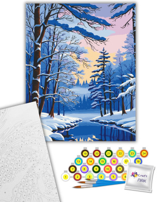 Картина за номерами "Зимовий ліс" 11048-AC 40х50 см