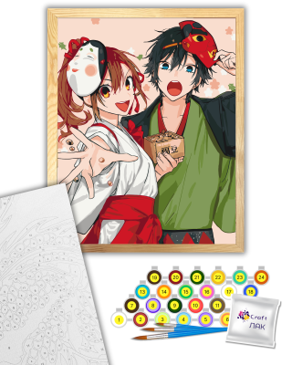 Картина за номерами "HORIMIYA" 16079-ACF 40х50 см з багетною рамкою в комплекті