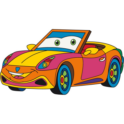 Дитяча розмальовка "Кабріолетик" 15121-AC 25х30 см
