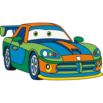 Дитяча розмальовка "Спортивна машинка" 15119-AC 25х30 см