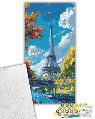 Картина за номерами "Eiffel Tower" 11571-AC 40х80 см