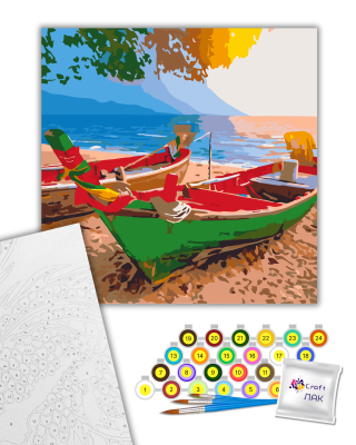 Картина за номерами "На узбережжі Таїланду" 40*40 см 10515-АС