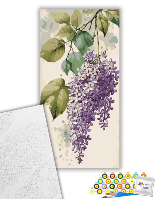 Картина за номерами "Бузковий шепіт" 13162-АС 40х80см by ©arttem_illustration