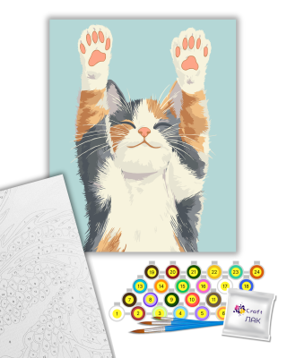 Картина за номерами "Котячий релакс" 11712-АС 40х50см by ©arttem_illustration
