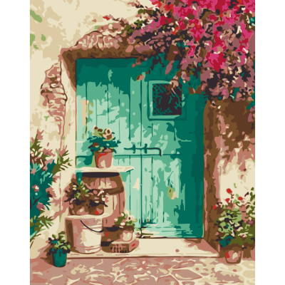 Painting by numbers without a stretcher 