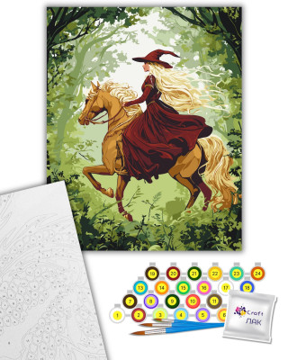 Картина за номерами "Чарівна наїздниця" 10158-AC 40х50 см