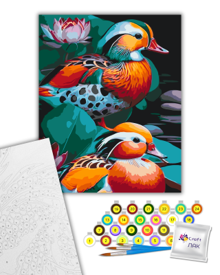 Картина за номерами "Качки мандаринки" 11717-AC 40х50 см