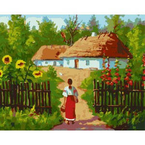 Картина за номерами "Українські хатинки" 10350-AC 40х50 см