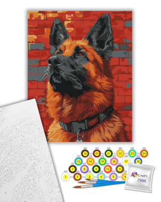 Картина за номерами "Вірність у погляді" 11763-АС 40х50см by ©arttem_illustration