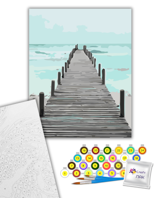 Картина за номерами "Морський пірс" 11010-AC 40х50 см