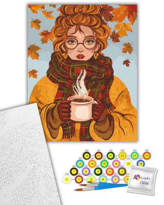 Картина за номерами "Осінній настрій" 10143-AC 40х50 см by Polina Skurykhina ©pollypop92