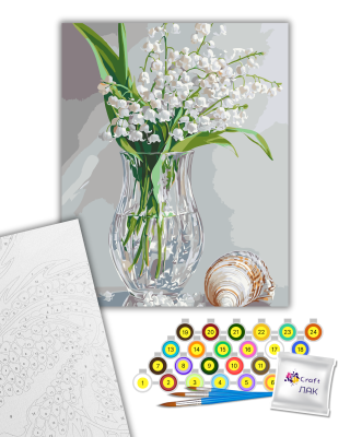 Картина за номерами "Запашні конвалії" 13160-AC 40х50 см ©arttem_illustrations