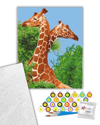 Картина за номерами "Пара жирафів" 11613-AC 40х50 см