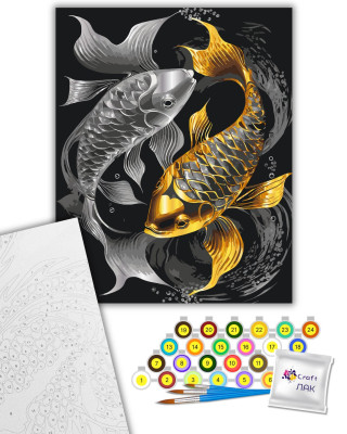 Картина за номерами "Рівновага" з металізованими фарбами 11557-AC 40х50 см