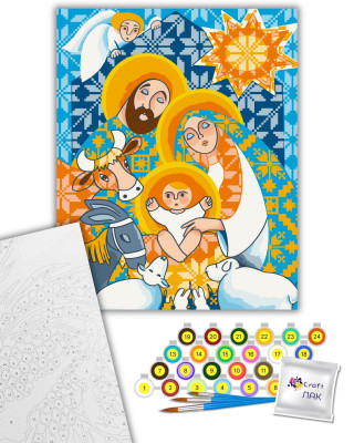 Картина за номерами "Різдво" 10066-AC 40х50 см @ by Natalia Netudikhata ©mosyakart