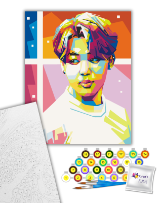 Картина за номерами "Jimin. Art Prints" 10269-AC 40х50 см