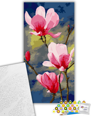 Картина за номерами "Рожева магнолія" 13046-AC 40х80 см