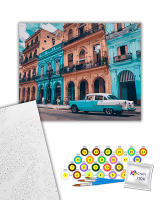 Картина за номерами "Яскрава Куба" 40*50 см 10536-AC