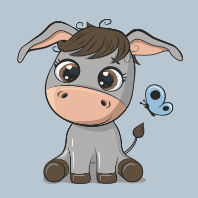 Картина за номерами "Віслючок" 15093-AC 30х30 см