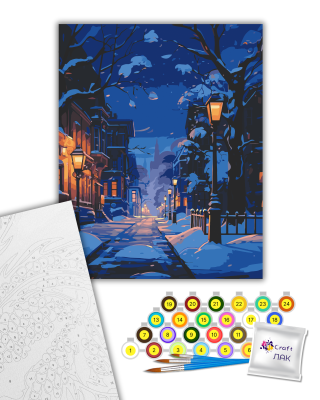 Картина за номерами "Зимова ніч" 11051-AC 40х50 см