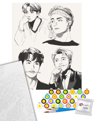 Картина за номерами "BTS. Fan Art" 10278-AC 40х50 см