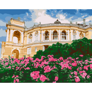 Картина за номерами "Одеса. Оперний театр" 11233-AC 40х50 см