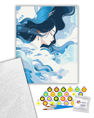 Картина за номерами "Стихія повітря" 10189-AC з металізованими фарбами 40х50 см