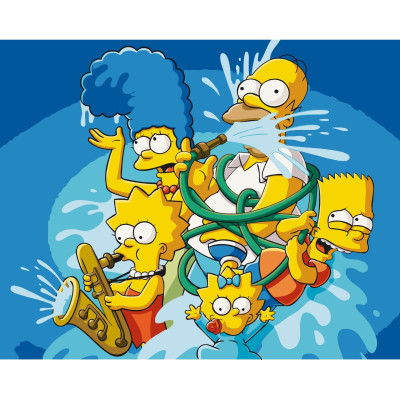 Painting by numbers without stretcher 