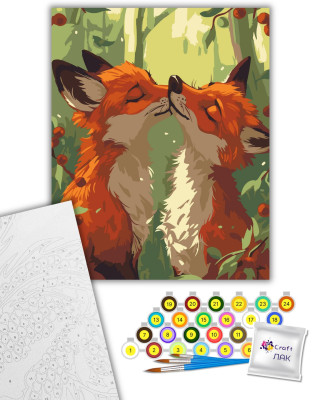 Картина за номерами "Ніжні лисички" 11690-AC 40х50 см