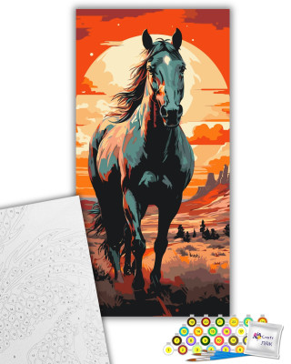 Картина за номерами "Horse art" 11541-AC 40х80 см