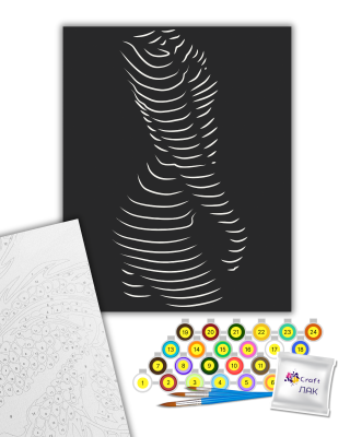 Картина за номерами "Звабливий силует" 10117-AC 40х50 см