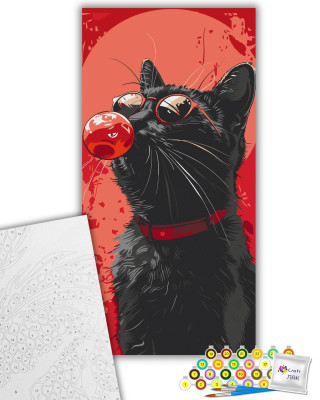 Картина за номерами "Файний кіт" 11558-AC 40х80 см