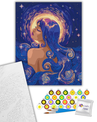 Картина за номерами "Нічна ніжність" 10146-AC 40х50 см by Polina Skurykhina ©pollypop92