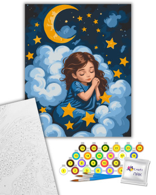 Картина за номерами "Спляче янголятко" 15589-AC 40х50 см