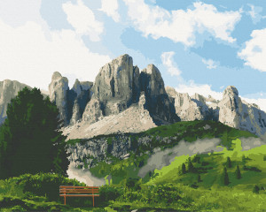 Картина за номерами "Доломітові Альпи" 40х50 см 10555-AC