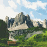 Картина за номерами "Доломітові Альпи" 40х50 см 10555-AC