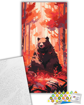 Картина за номерами "Ведмідь у лісі" 11550-AC 40х80 см