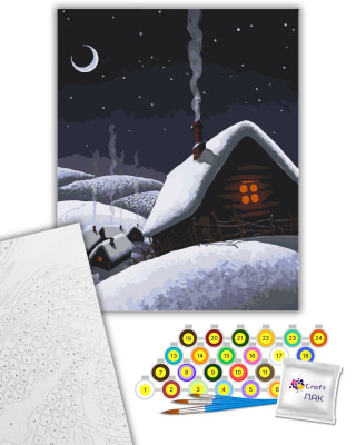 Картина за номерами "Вечори на хуторі" 40*50 см 10538-AC