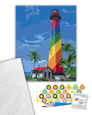 Картина за номерами "Маяк Сан Августин. Флорида" 10588-AC 40х50 см