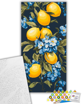 Картина за номерами "Соковиті лимони" 11548-AC 40х80 см